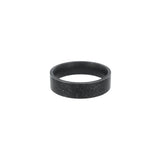 Mens oxidised black band ring 