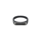 Oxidised Black Style Signet Ring For Men