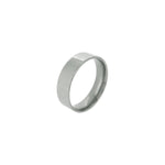 Plain silver band ring for men