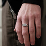 Mini signet ring for men